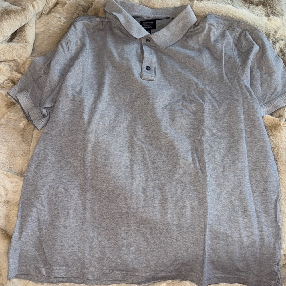 Nordstrom Light Gray Polo Shirt